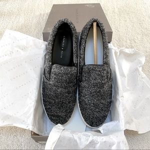 Charles & Keith Grey Slip-on Sneakers (Brand New)